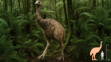 The South Island giant moa towered over New Zealand's forests for millions of years before becoming extinct within a century of Polynesian settlement around 1400 CE. Colossal Biosciences plans to resurrect the 500-pound birds using ancient DNA extracted from cave deposits and artificial egg technology. [Source image: Colossal Biosciences]